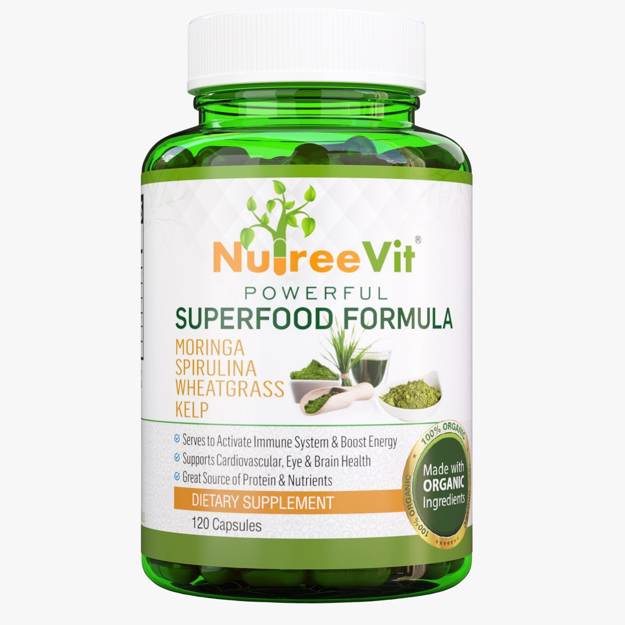 Moringa Spirulina Wheatgrass Kelp