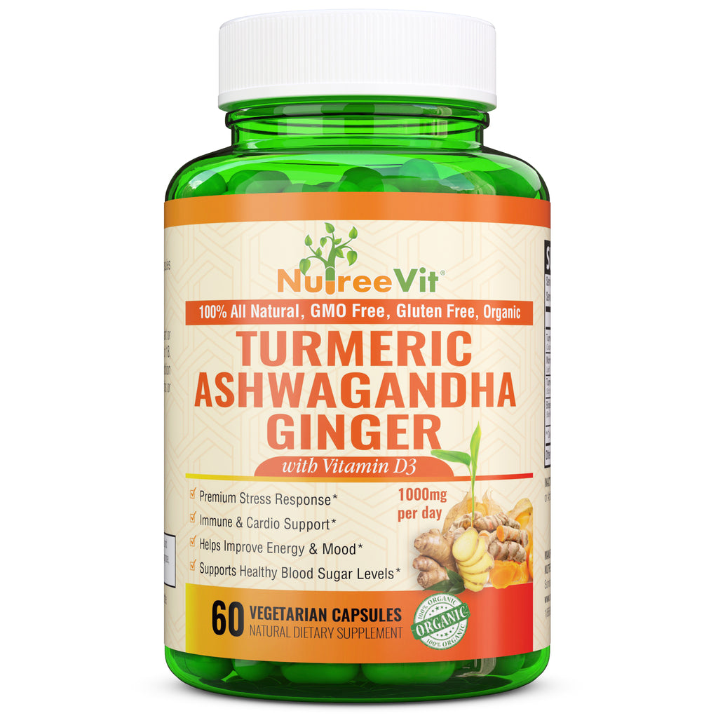 Turmeric + Ashwagandha + Ginger + Vitamin D3
